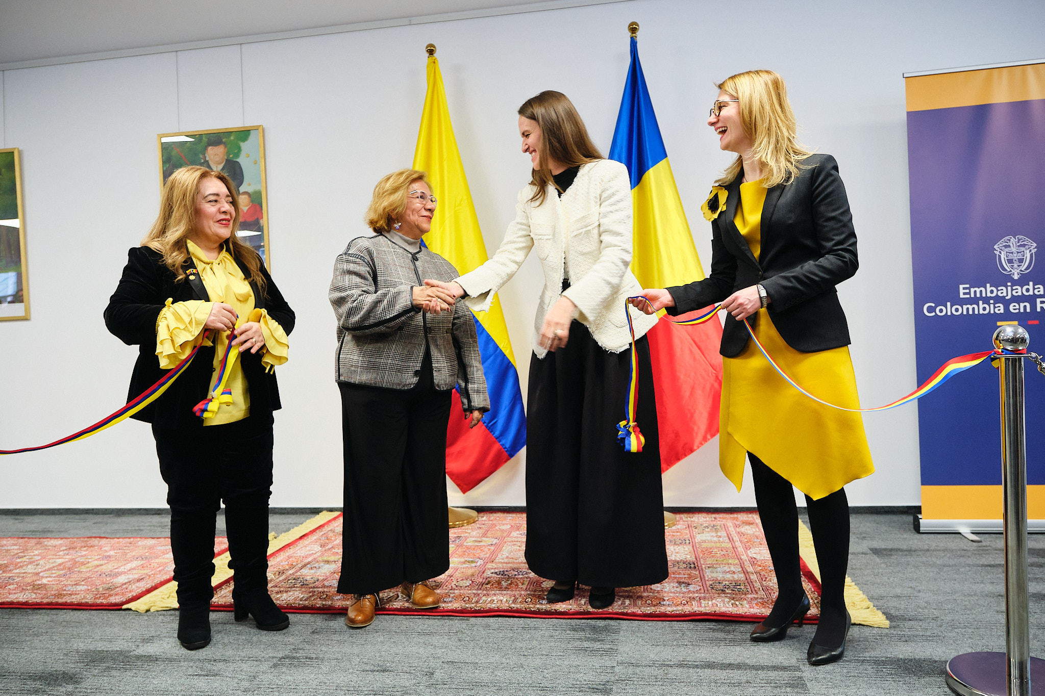 Canciller Rosa Yolanda Villavicencio en la reapertura e inauguración de la Embajada de Colombia en Rumania